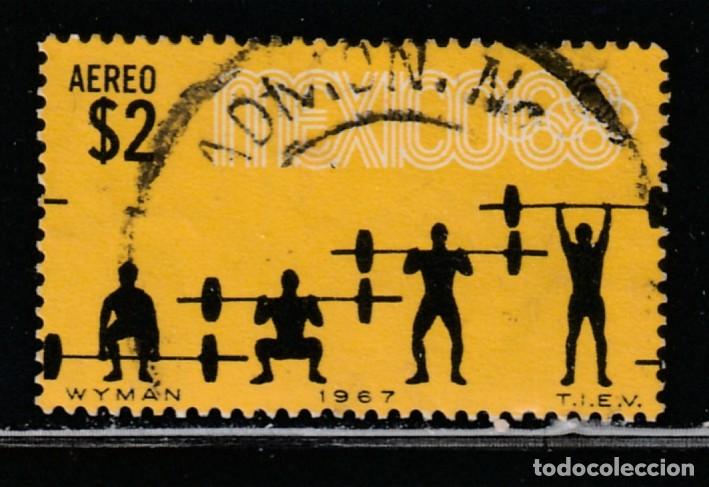 Sellos: MEXICO // YVERT 282 AEREO // 1967 ... USADO