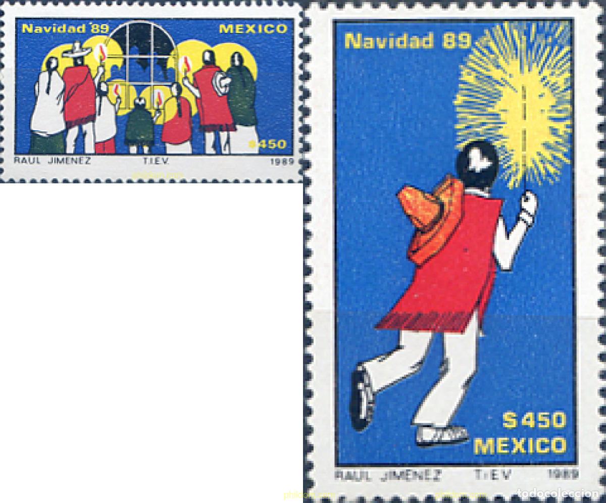Sellos: 343415 MNH MEXICO 1989 NAVIDAD