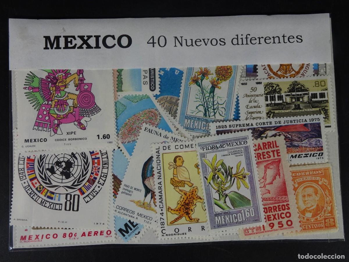 Sellos: M&Eacute;XICO 40 SELLOS NUEVOS DIFERENTES, VER FOTOS