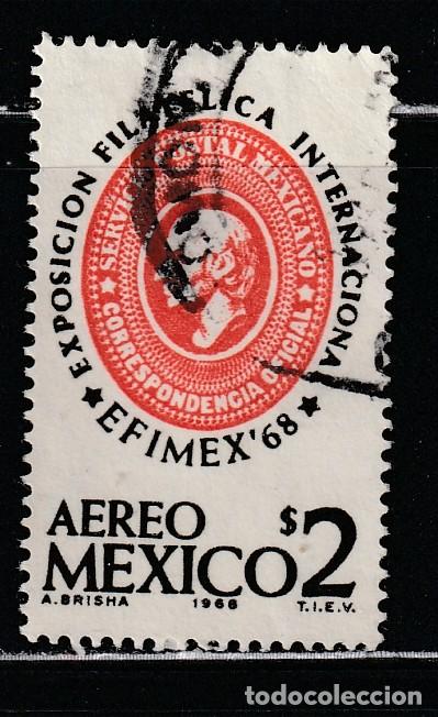 Sellos: MEXICO // YVERT 286 AEREO // 1968 ... USADO