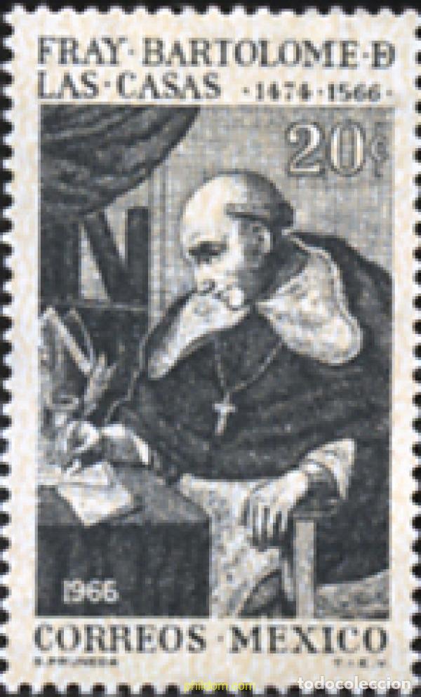 Sellos: 181942 MNH MEXICO 1966 400 ANIVERSARIO DE LA MUERTE DE BARTOLOME DE LAS CASAS