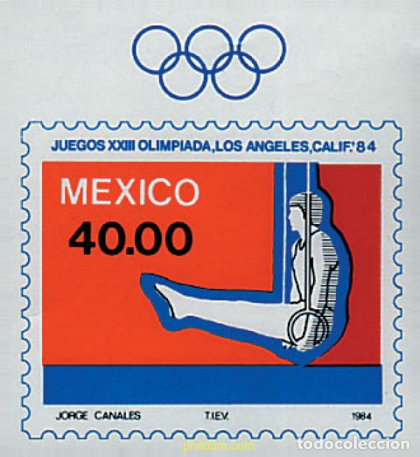 Stamps: 76570 MNH MEXICO 1984 23 JUEGOS OLIMPICOS VERANO LOS ANGELES 1984