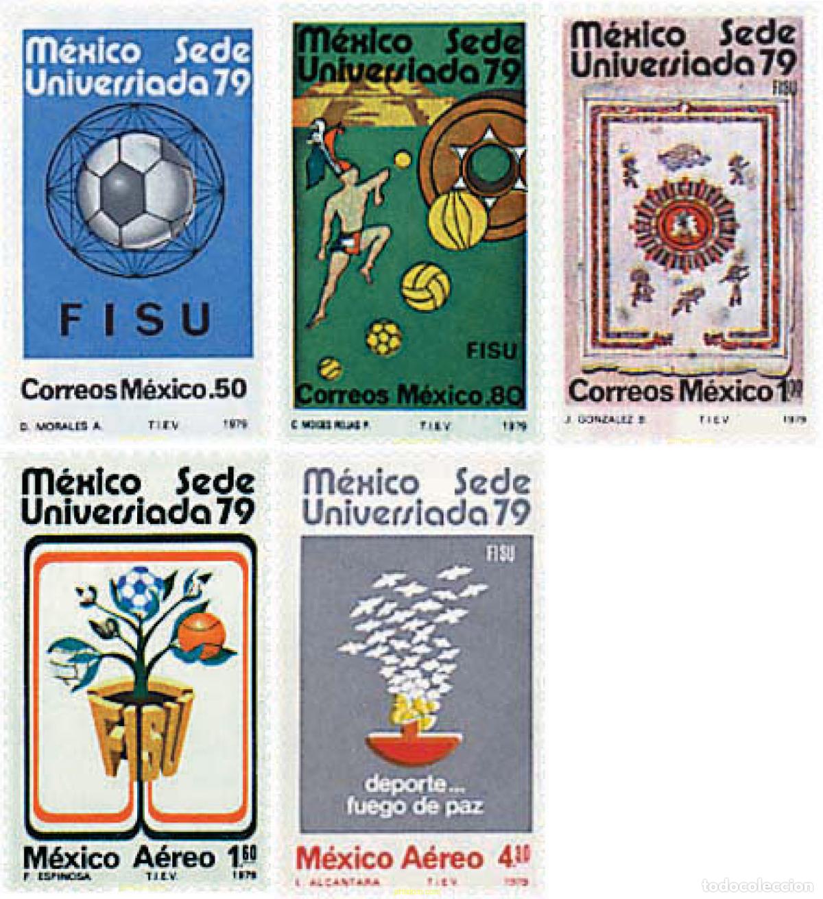 Selos: 52841 MNH MEXICO 1979 JUEGOS MUNDIALES UNIVERSITARIOS