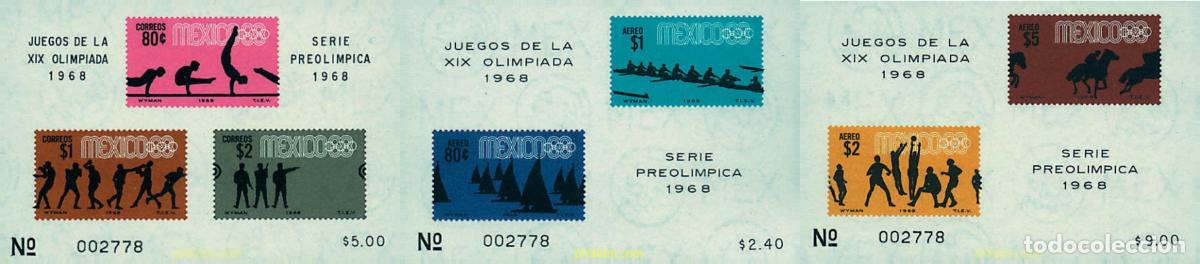 Selos: 343184 MNH MEXICO 1968 19 JUEGOS OLIMPICOS VERANO MEXICO 1968