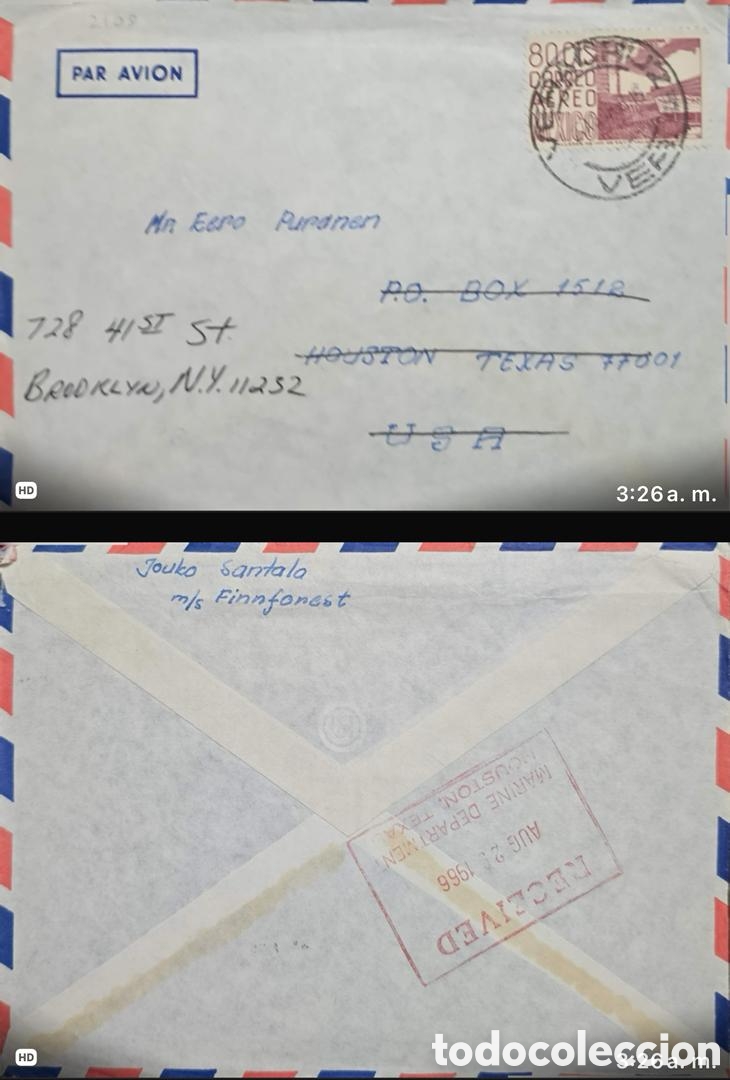 Sellos: CA) 1052. Mexico . Overcirculated to New York - USA. With stamps from Mexico Air.