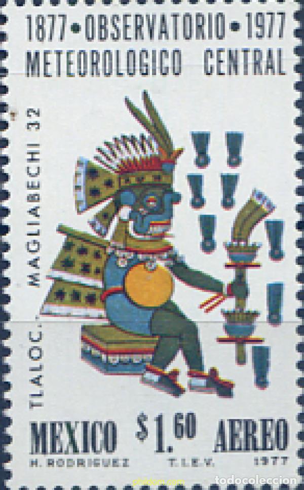 Sellos: 182567 MNH MEXICO 1977 CENTENARIO DEL OBSERVATORIO METEOROLOGICO