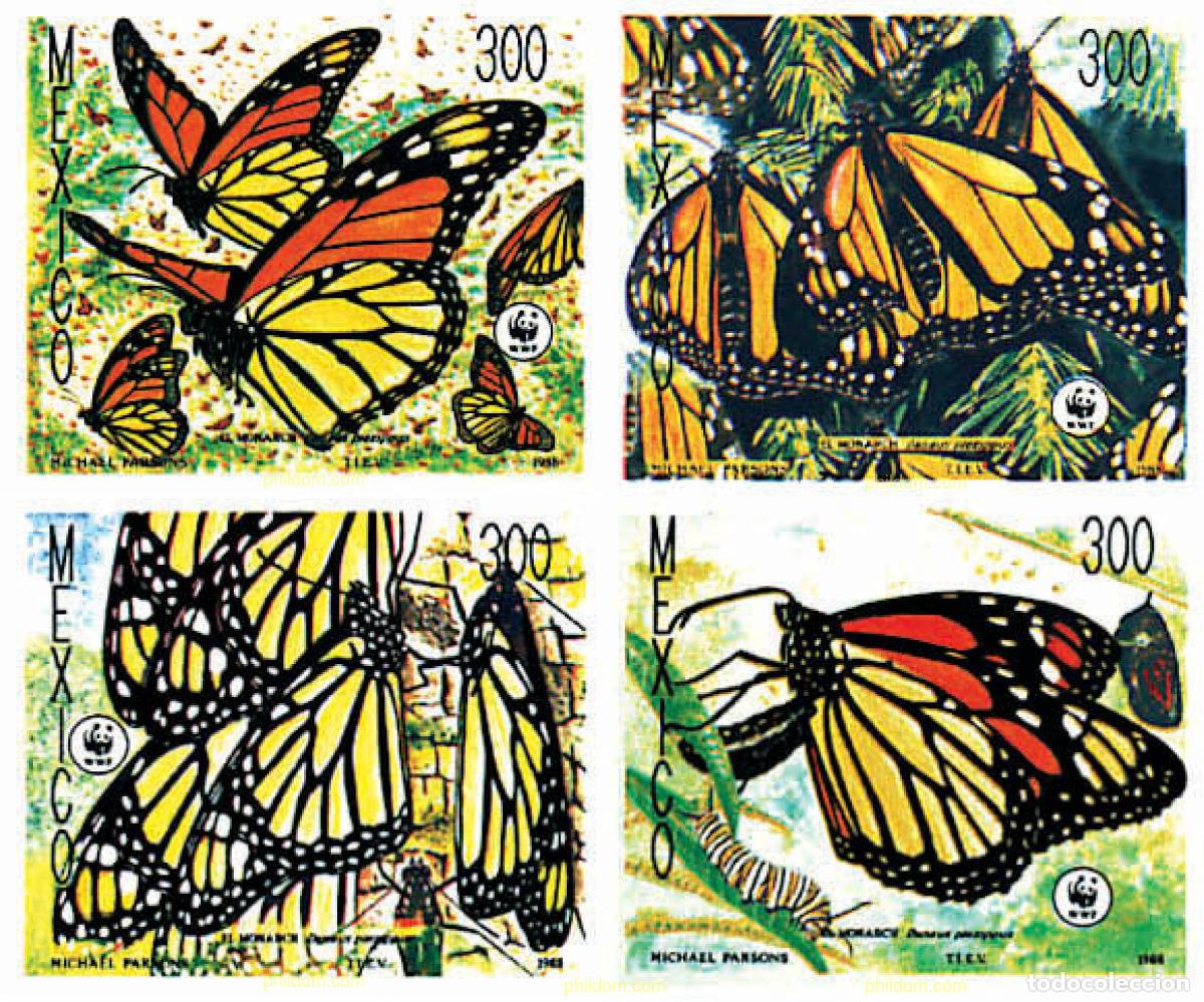 Francobolli: 76496 MNH MEXICO 1988 MARIPOSA MONARCA