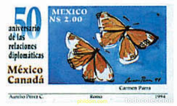 Sellos: 76497 MNH MEXICO 1994 50 ANIVERSARIO DE LAS RELACIONES DIPLOMATICAS CON CANADA