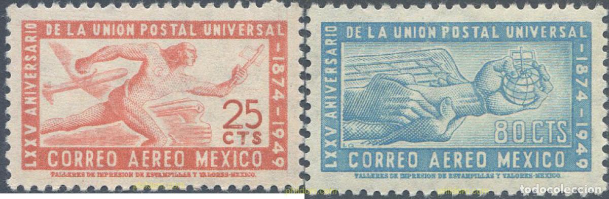 Sellos: 657912 HINGED MEXICO 1950 75 ANIVERSARIO DE LA UPU