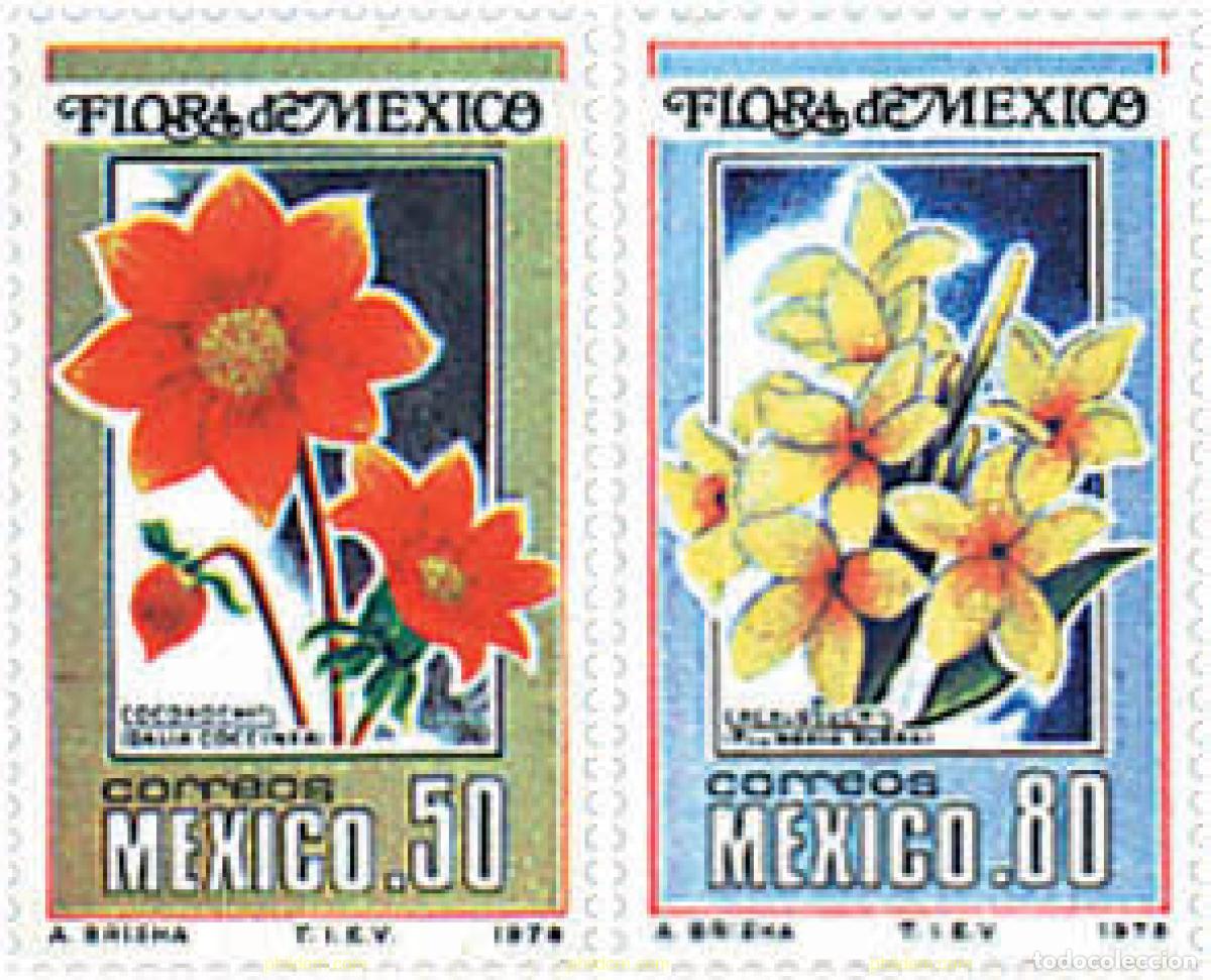 Sellos: 95621 MNH MEXICO 1978 FLORES DE MEXICO