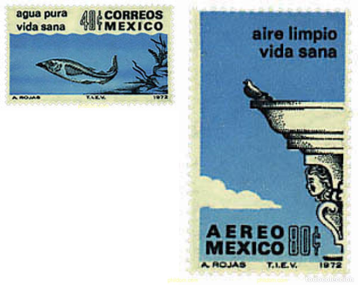 Sellos: 31881 MNH MEXICO 1972 PROTECCION DE LA NATURALEZA