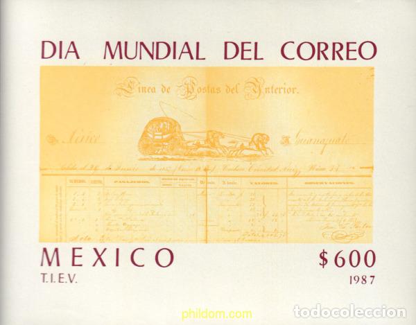 Sellos: 37903 MNH MEXICO 1987 DIA MUNDIAL DEL CORREO
