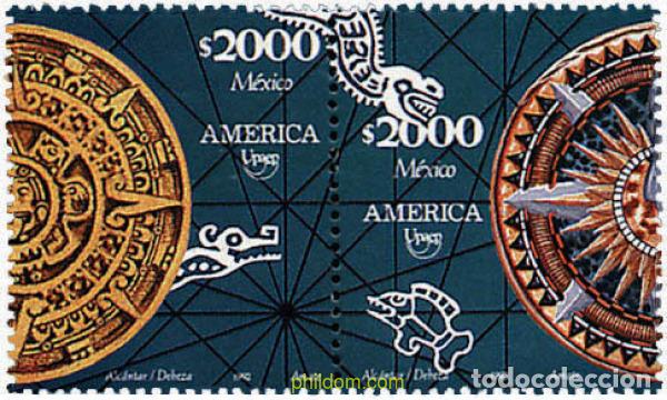 Sellos: 143333 MNH MEXICO 1992 AMERICA-UPAEP 1992 - V CENTENARIO DEL DESCUBRIMIENTO