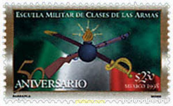 Sellos: 35589 MNH MEXICO 1998 50 ANIVERSARIO DE LA ESCUELA MILITAR DE CLASES ARMADAS