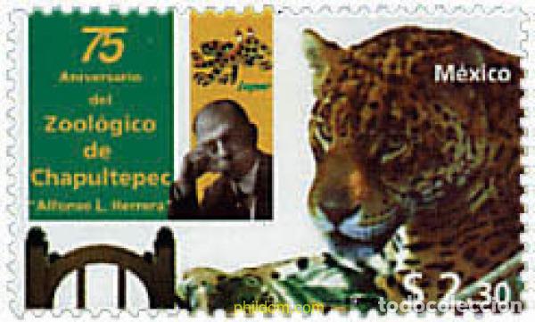 Sellos: 37649 MNH MEXICO 1998 75 ANIVERSARIO DEL ZOOLOGICO DE CHAPULTEPEC