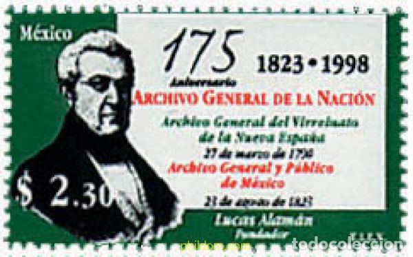 Sellos: 37652 MNH MEXICO 1998 175 ANIVERSARIO DEL ARCHIVO GENERAL DE LA NACION