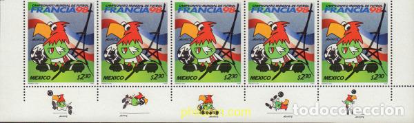 Sellos: 579403 MNH MEXICO 1998 COPA DEL MUNDO DE FUTBOL. FRANCIA-98