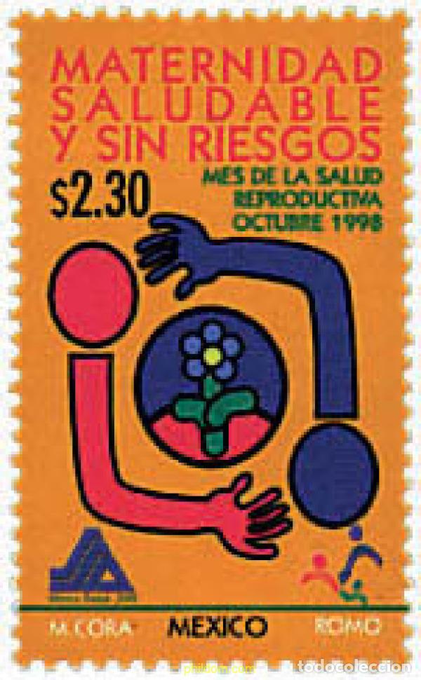 Sellos: 95663 MNH MEXICO 1998 POR UNA MATERNIDAD SANA Y SIN RIESGOS