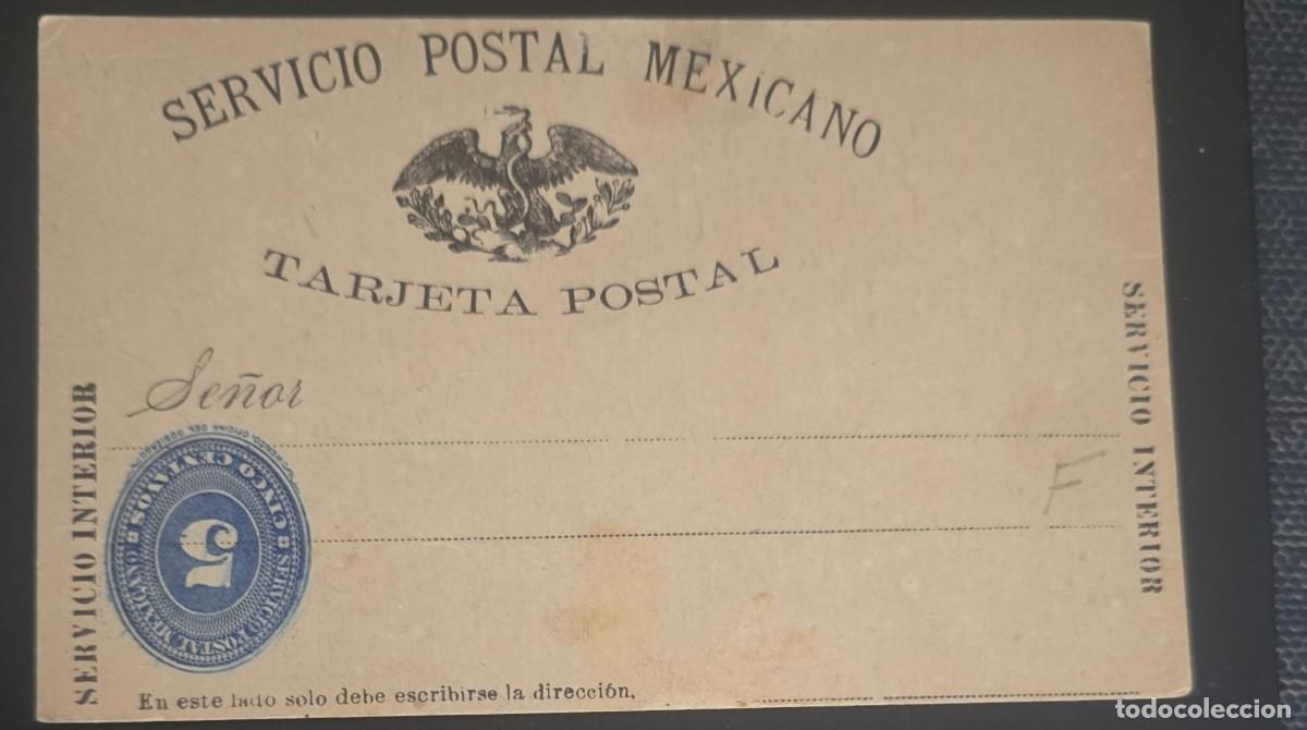 Sellos: O) MEXICO,ERROR IN POSTAL STATIONERY, MEDALLION, NUMERAL 5 centavos VALUE, INTERIOR SERVICE- SERVIC