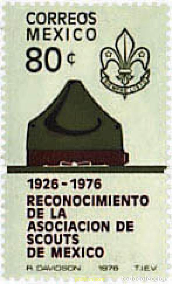 Sellos: 38377 MNH MEXICO 1976 50 ANIVERSARIO DEL ESCULTISMO EN MEXICO