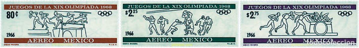 Sellos: 363051 MNH MEXICO 1966 19 JUEGOS OLIMPICOS VERANO MEXICO 1968