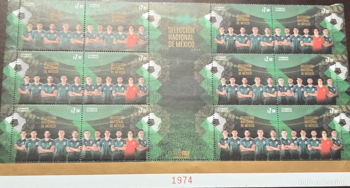 Sellos: O) 2018 MEXICO, FOOTBALL WORLD CUP RUSSIA, COMPLETE SHEET