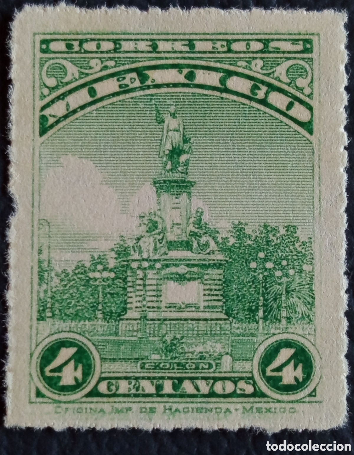 Sellos: M&eacute;xico 1934 Scott 720 Benito Ju&aacute;rez 10c Azul MH Correos M&eacute;xico