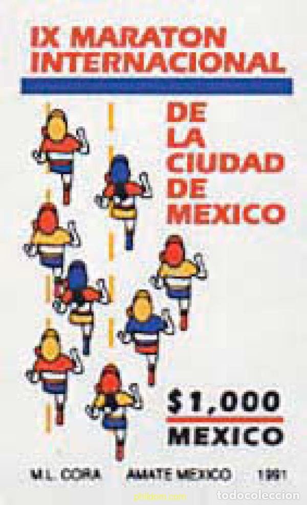 Sellos: 27983 MNH MEXICO 1991 9 MARATHON INTERNACIONAL DE LA CIUDAD DE MEXICO