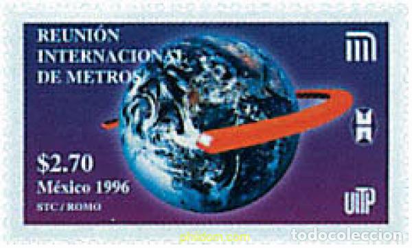 Sellos: 75224 MNH MEXICO 1996 REUNION INTERNACIONAL SOBRE METROS