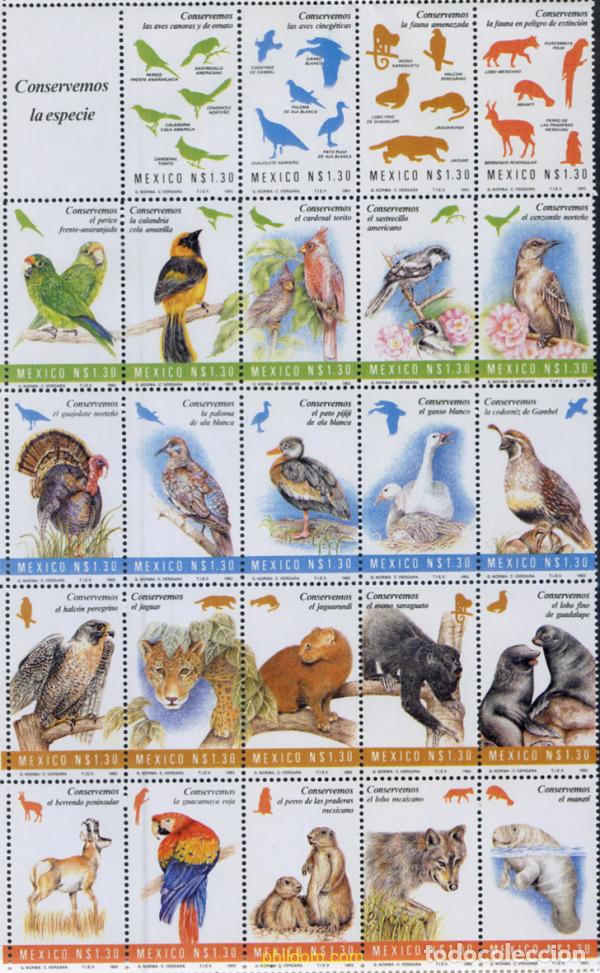 Sellos: 275987 MNH MEXICO 1994 PROTECCION DE LA NATURALEZA
