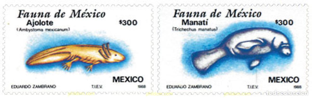 Sellos: 73861 MNH MEXICO 1988 MAMIFEROS MARINOS