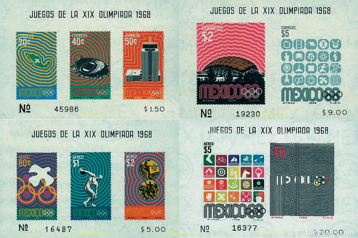 Sellos: 52104 MNH MEXICO 1968 19 JUEGOS OLIMPICOS VERANO MEXICO 1968