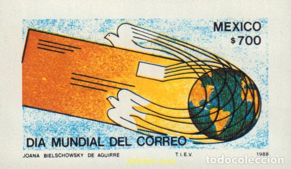 Sellos: 36800 MNH MEXICO 1988 DIA MUNDIAL DEL CORREO