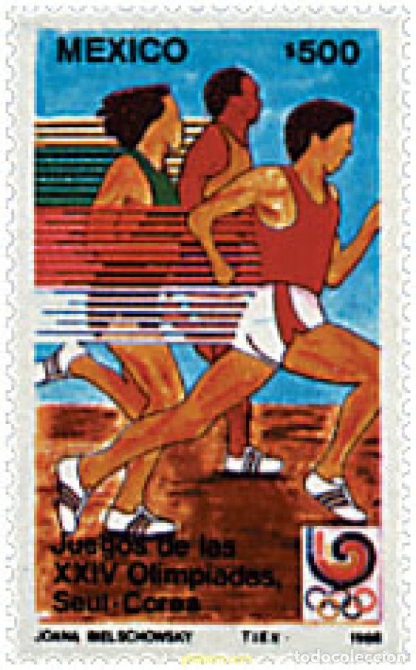 Sellos: 71337 MNH MEXICO 1988 24 JUEGOS OLIMPICOS VERANO SEUL 1988