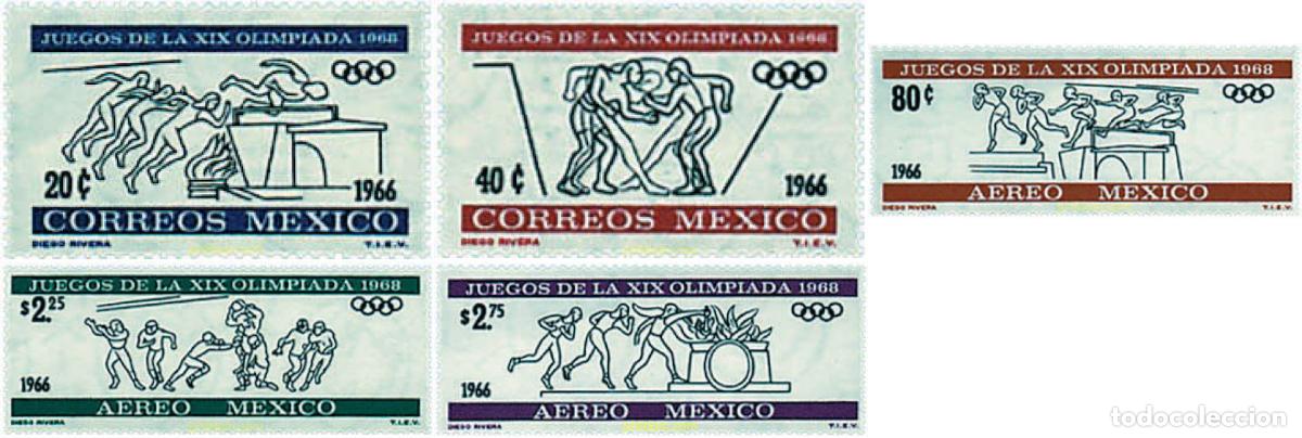 Sellos: 41426 MNH MEXICO 1966 19 JUEGOS OLIMPICOS VERANO MEXICO 1968