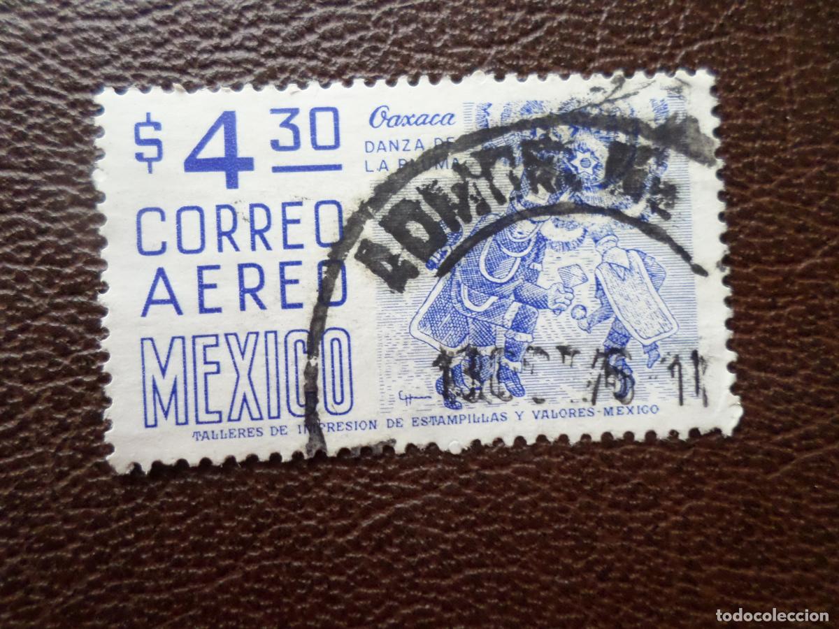 Sellos: -mexico, 1978, danza de la pluma, oaxaca, Yvert 444 aereo