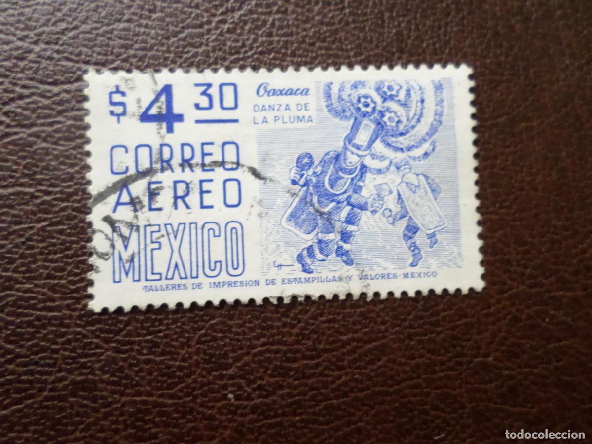 Sellos: -mexico, 1978, danza de la pluma, oaxaca, Yvert 444 aereo