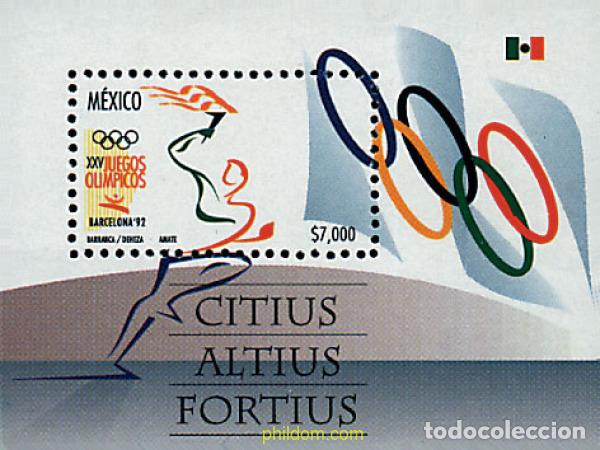 Sellos: 54478 MNH MEXICO 1992 25 JUEGOS OLIMPICOS VERANO BARCELONA 1992