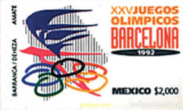 Sellos: 44185 MNH MEXICO 1992 25 JUEGOS OLIMPICOS VERANO BARCELONA 1992