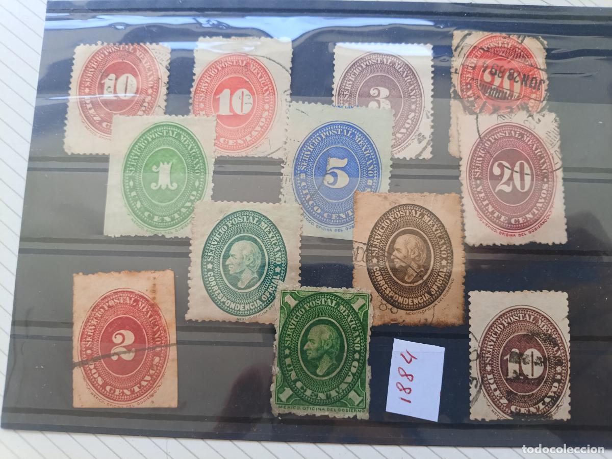 Sellos: M&eacute;xico. Lote de sellos. 1884