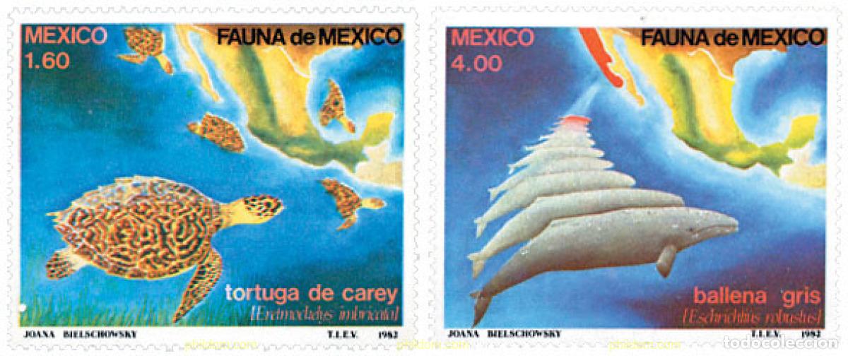Sellos: 44159 MNH MEXICO 1982 FAUNA MARINA