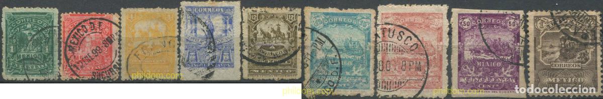 Sellos: 683685 USED MEXICO 1897 MOTIVOS VARIOS