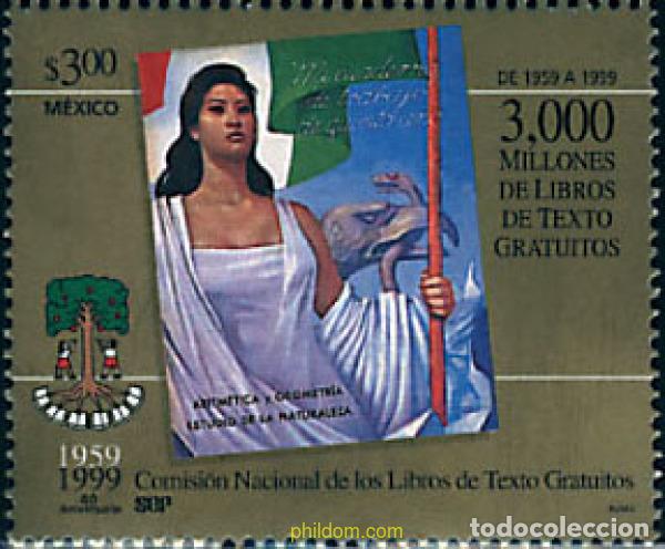 Sellos: 40557 MNH MEXICO 1999 40 ANIVERSARIO DE LA COMISION DEL LIBRO GRATUITO