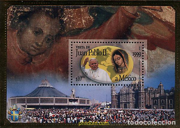 Sellos: 40578 MNH MEXICO 1999 VISITA DE SS EL PAPA JUAN PABLO II