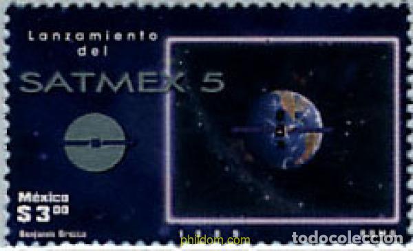 Sellos: 40579 MNH MEXICO 1999 LANZAMIENTO DEL SATELITE SATMEX 5