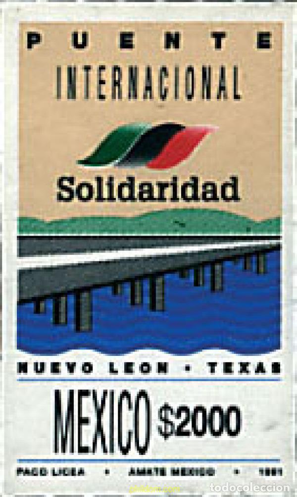 Sellos: 44176 MNH MEXICO 1991 SOLIDARIDAD INTERNACIONAL