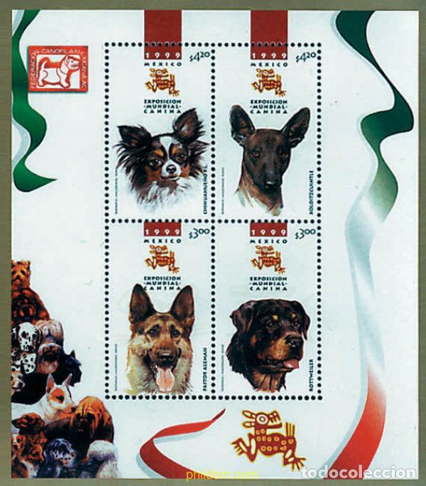Sellos: 57680 MNH MEXICO 1999 EXPOSICION CANINA MUNDIAL