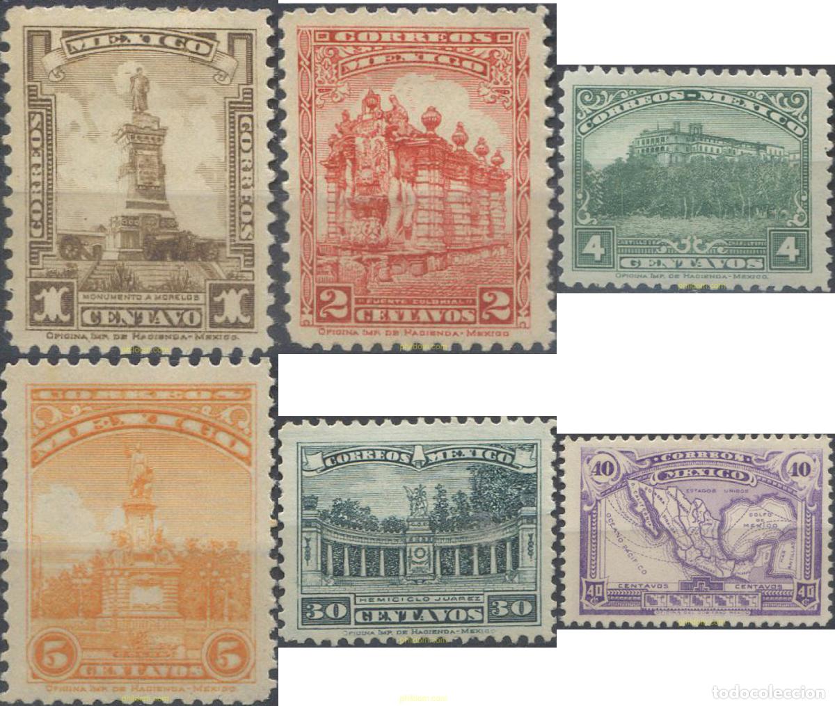 Sellos: 664495 HINGED MEXICO 1923 MONUMENTOS - Foto 1