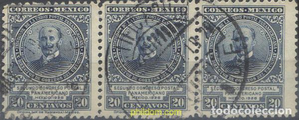 Sellos: 664712 USED MEXICO 1926 2 CONGRESO POSTAL PANAMERICANO EN MEXICO