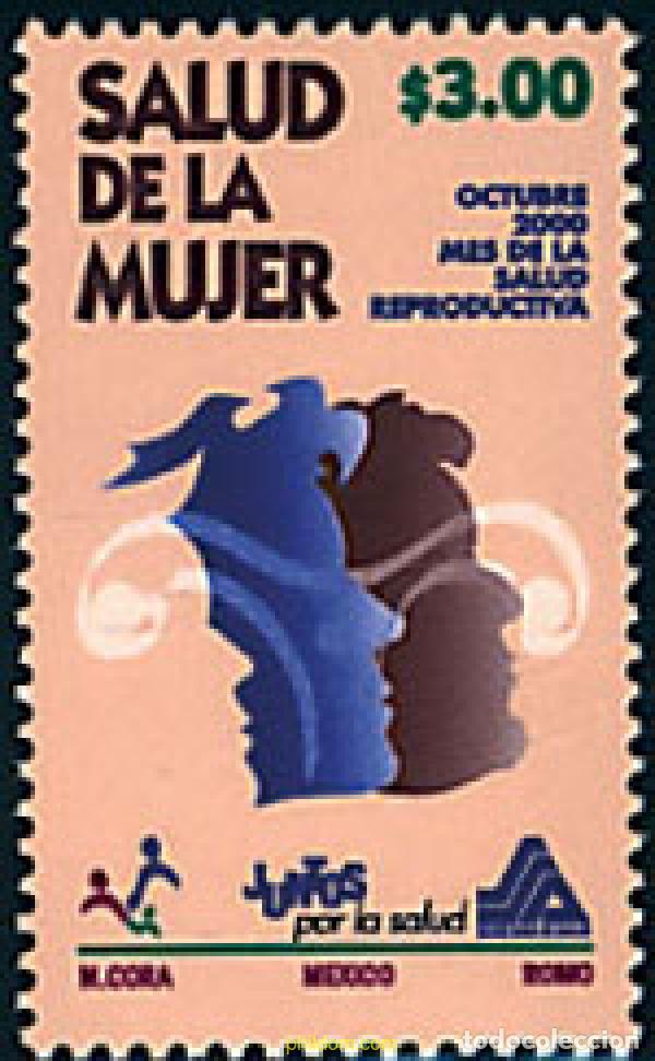 Sellos: 74509 MNH MEXICO 2000 SALUD DE LA MUJER